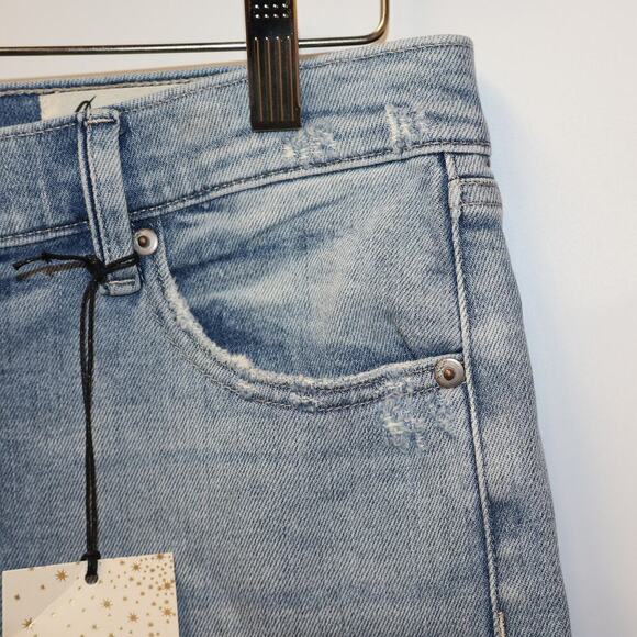 NWT Cosmic Blue Love Shorts 5 Pocket Design Distressed Waist Pockets Riptide - Picture 6 of 16